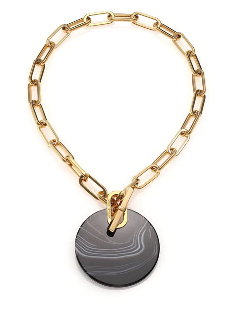 michael kors black chain necklace|Michael Kors necklace set.